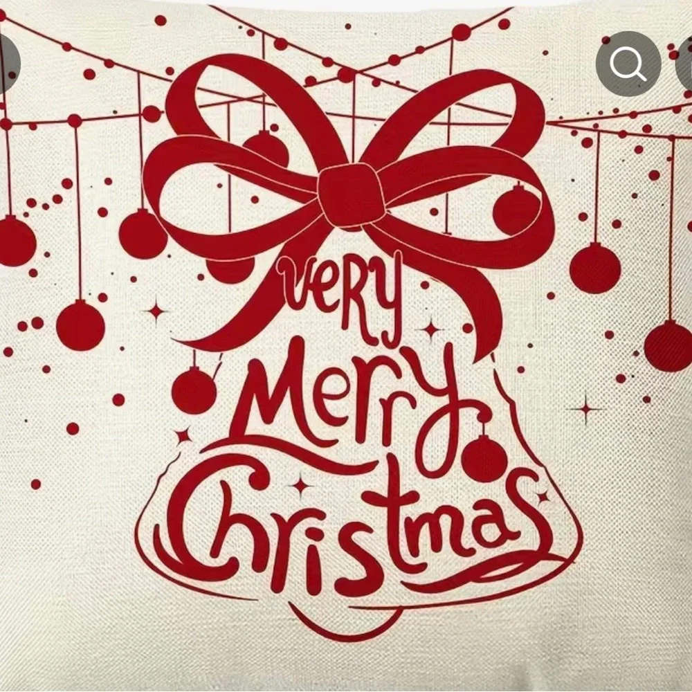 4pcs Christmas Pillowcases,17.7x17.7 Inch, Set Of 4, Pillow Inserts Not Included - Picture 5 of 8